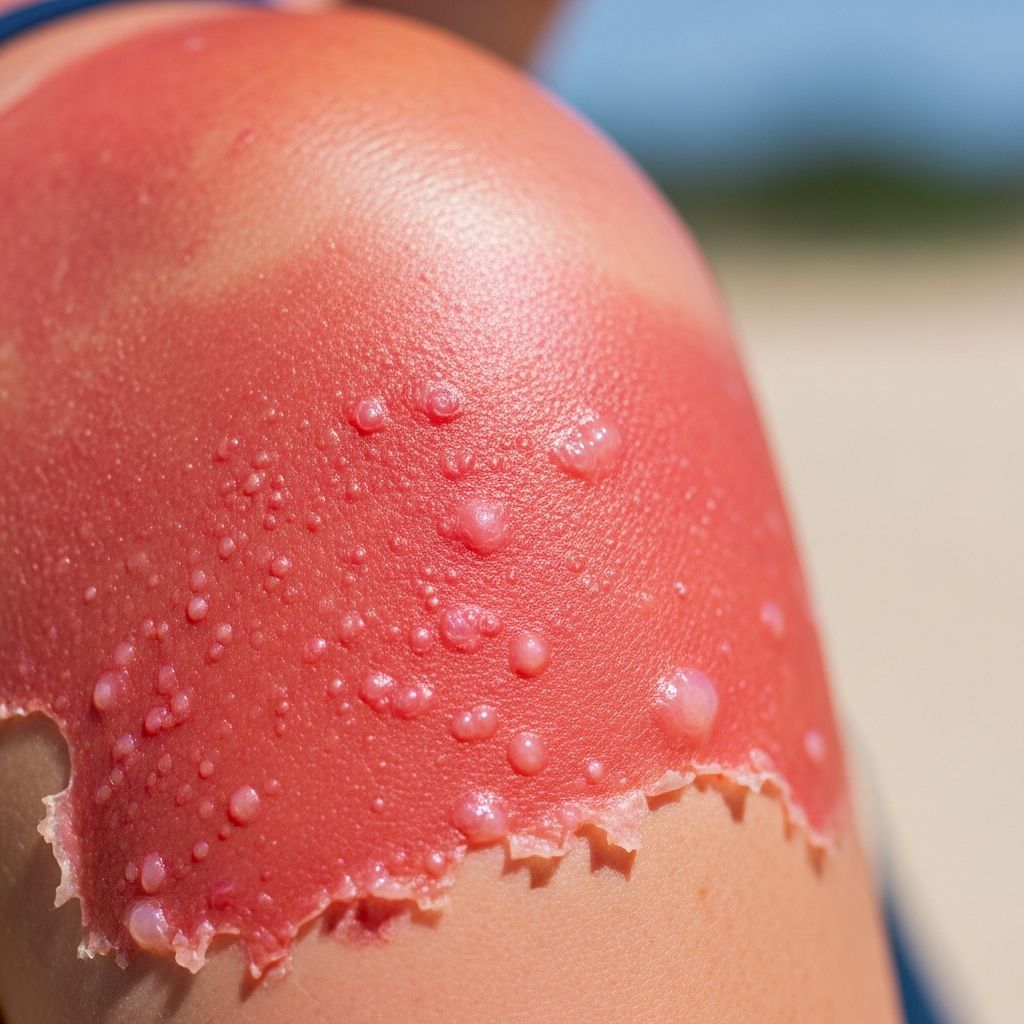 Recognize severe sunburn signs like blisters, fever, and nausea, and learn essential treatments and prevention strategies.