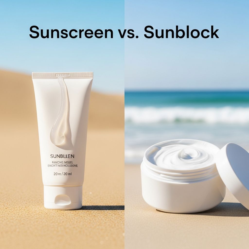 Sunscreen Vs. Sunblock: Expert Guide To Effective UV Protection Uncover the key differences between sunscreen and sunblock to choose the best UV protection for your skin type and lifestyle needs.