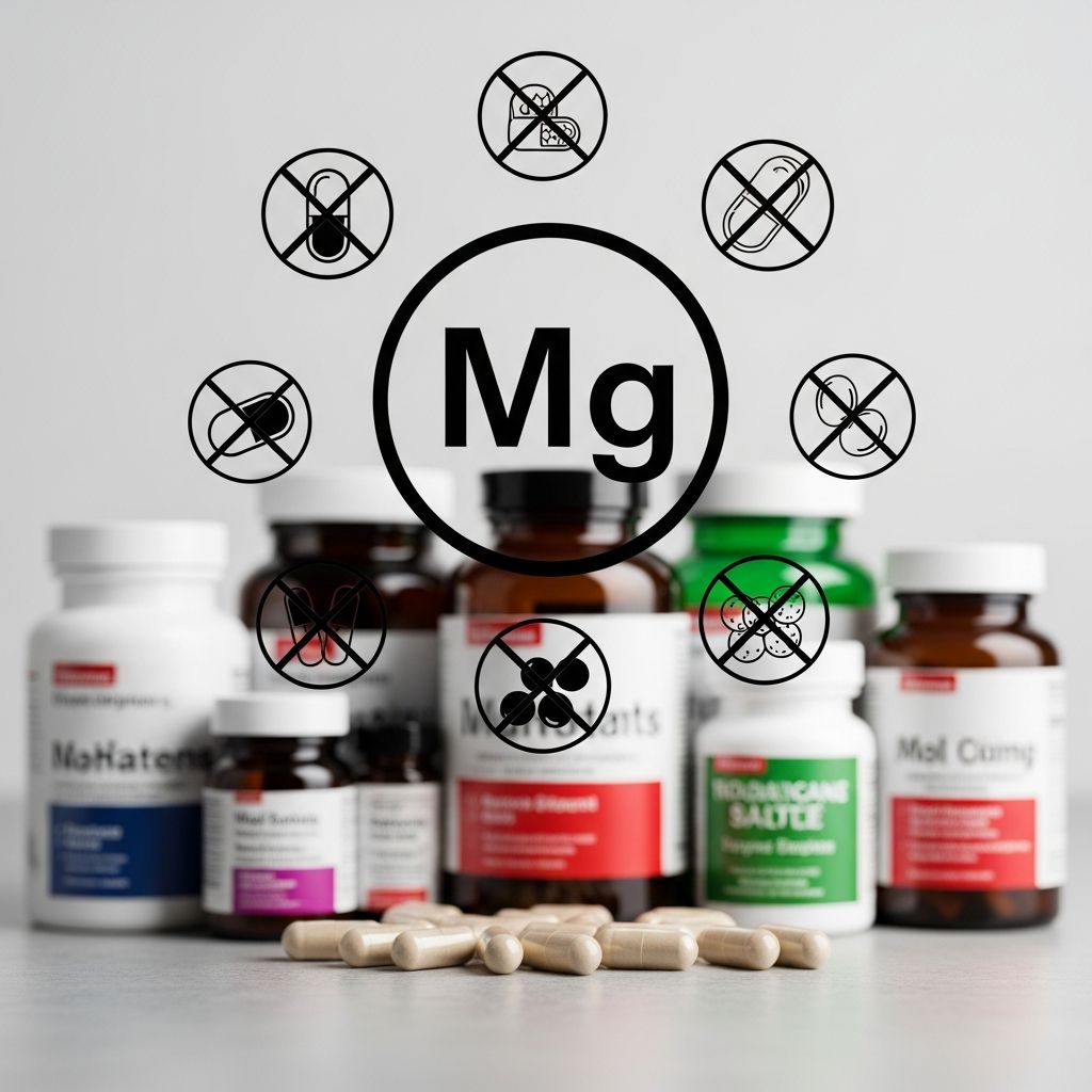 Discover the 8 supplements that can interact dangerously with magnesium and how to safely combine nutrients for optimal health.