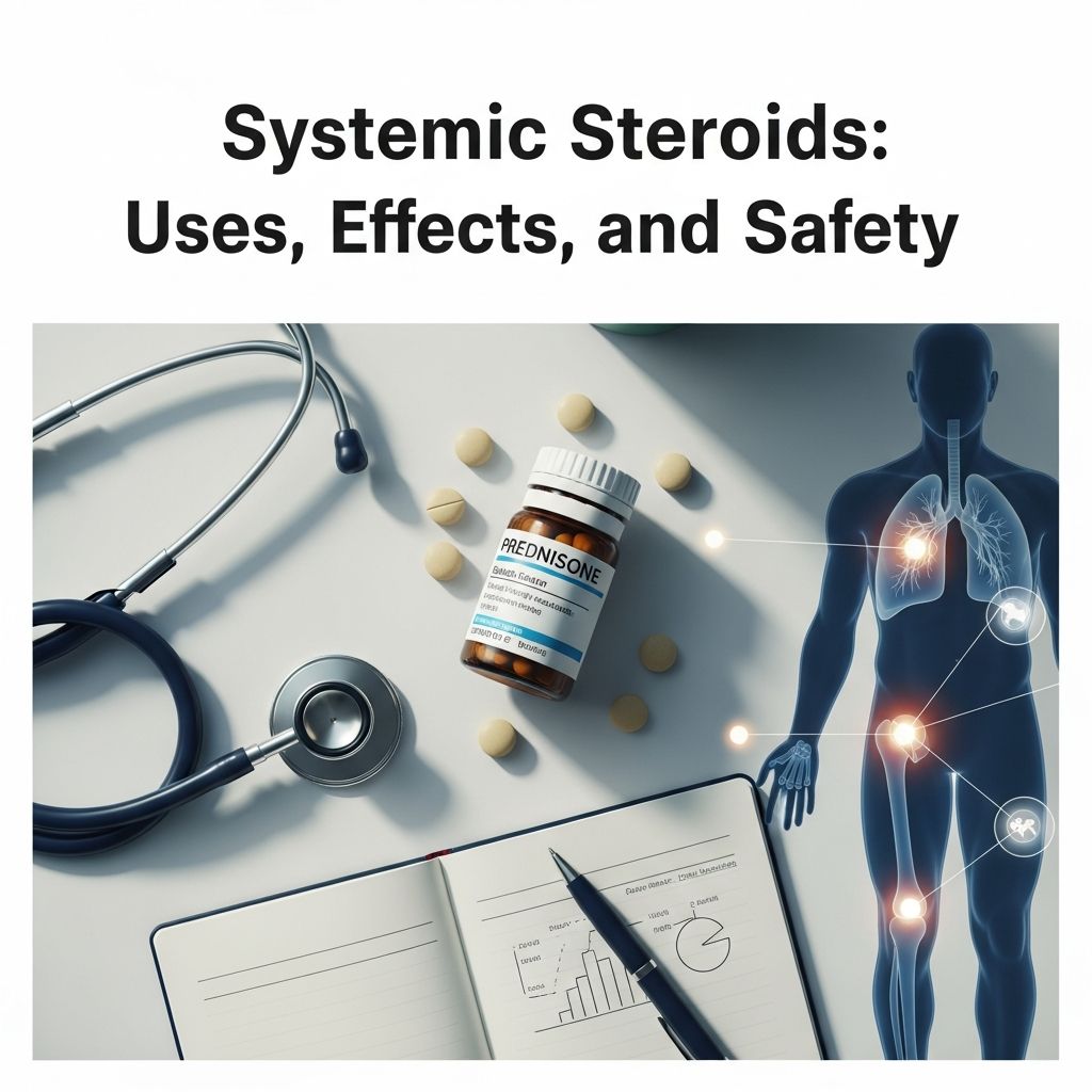 Comprehensive guide to systemic corticosteroids: mechanisms, applications, side effects, and safe management in dermatology.