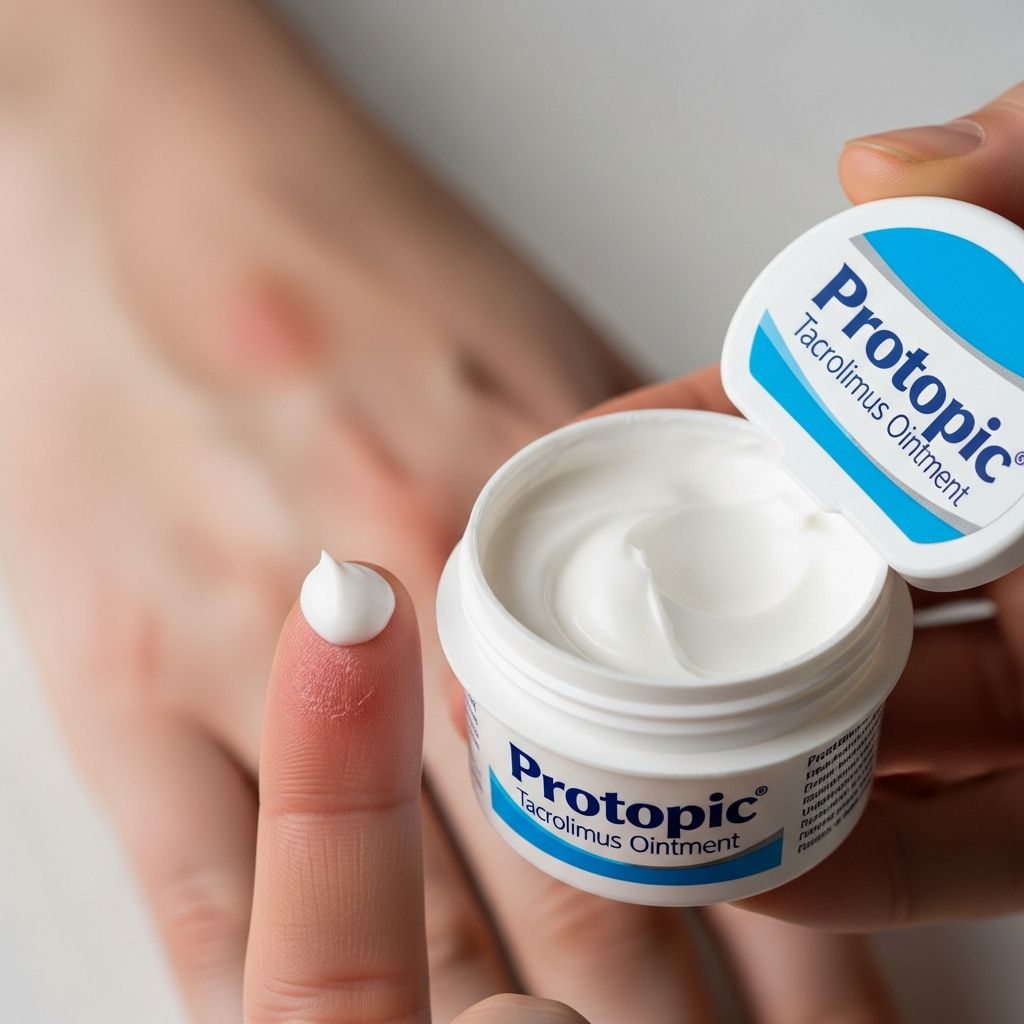 Complete guide to tacrolimus ointment: uses, dosage, side effects, and eczema management.