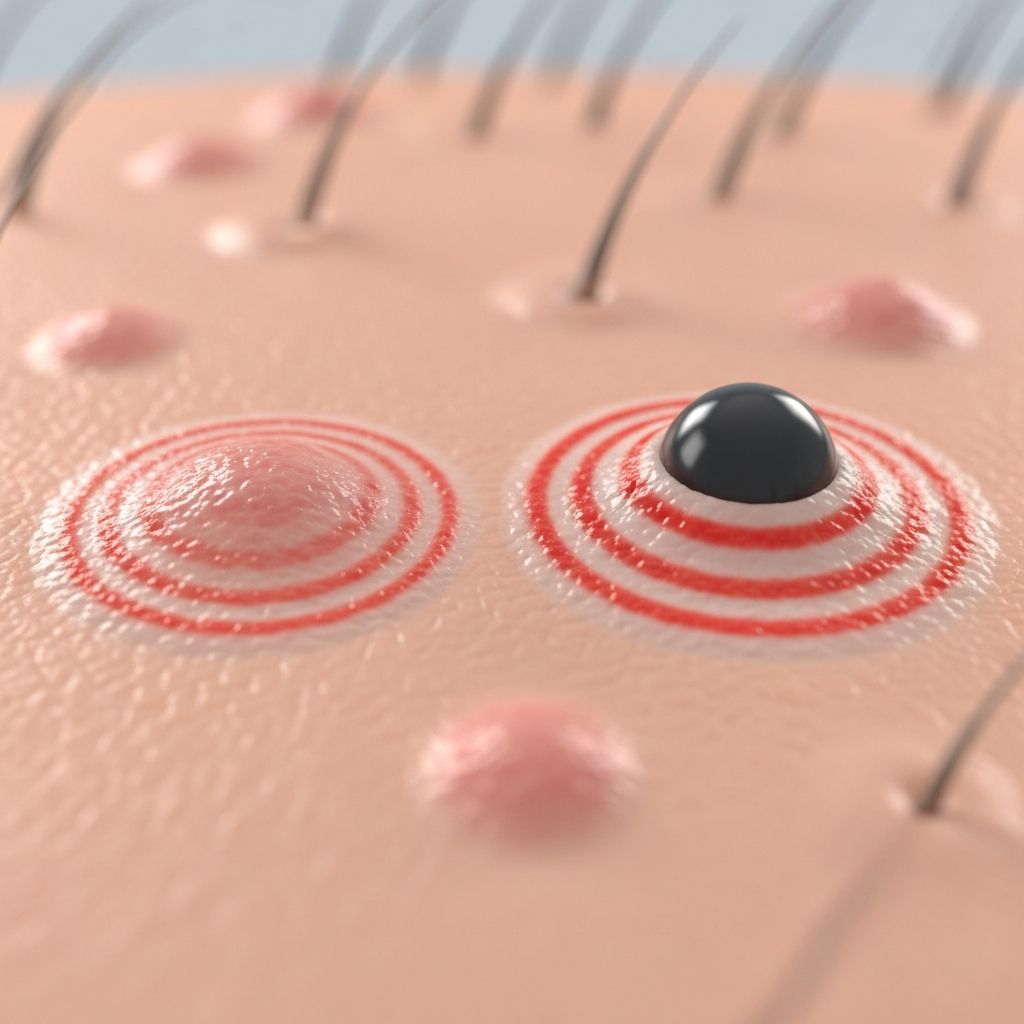 Understanding the distinctive bull's-eye skin lesions: classic targets in erythema multiforme and targetoid mimics in diverse dermatoses.