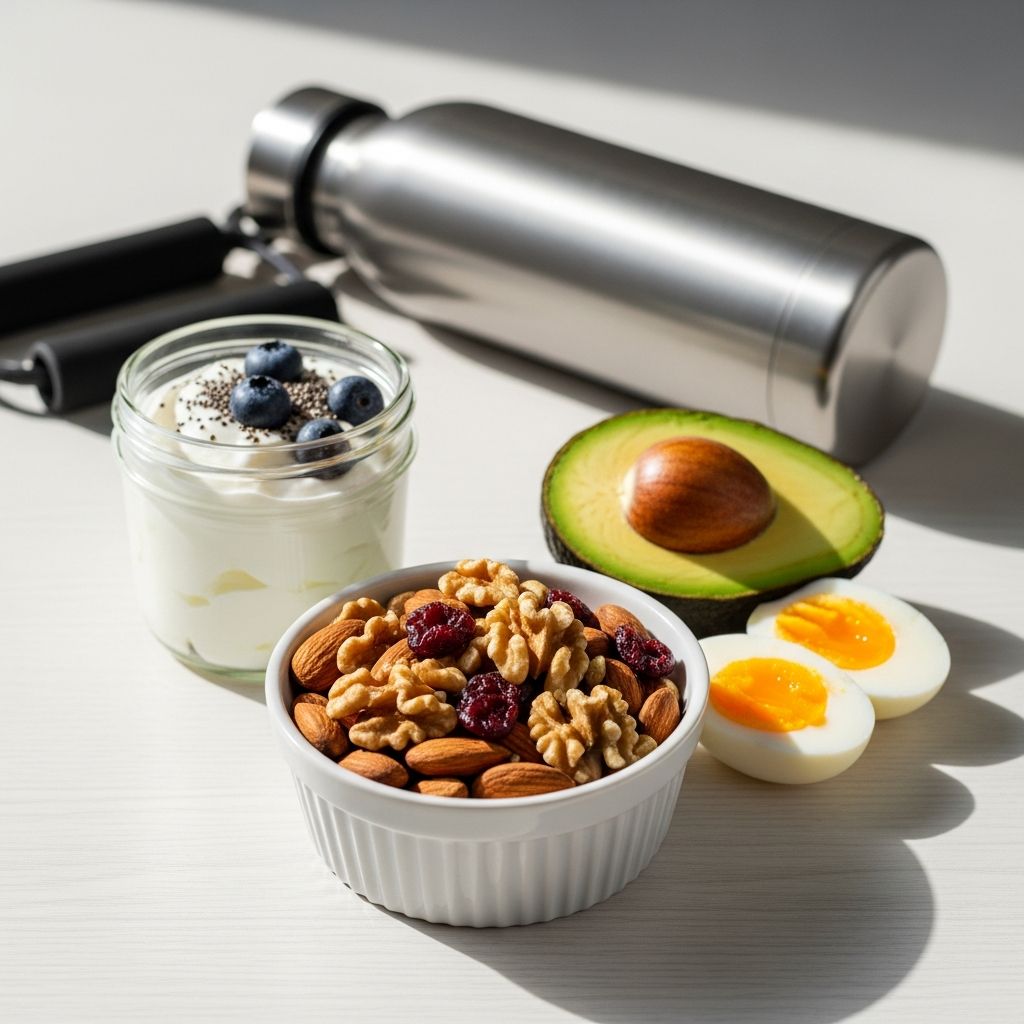Pop star Tate McRae reveals her go-to high-protein snacks that keep her energized on tour and in the studio.