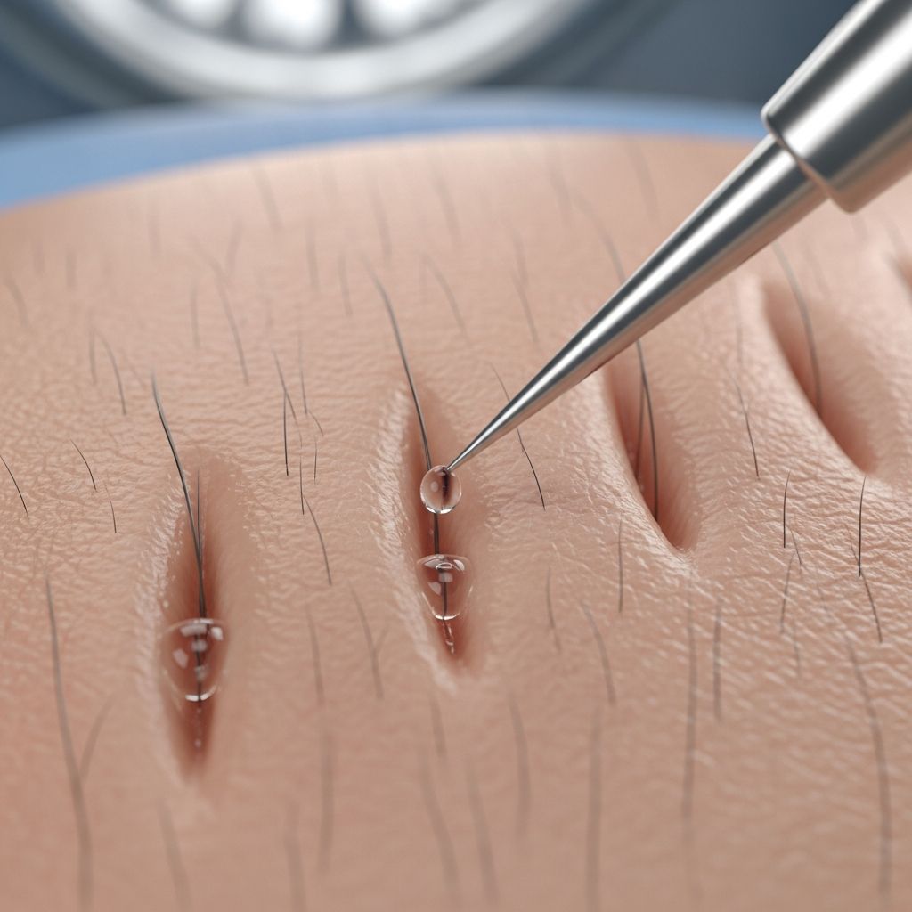 Targeted chemical reconstruction for atrophic acne scars using high-concentration TCA.