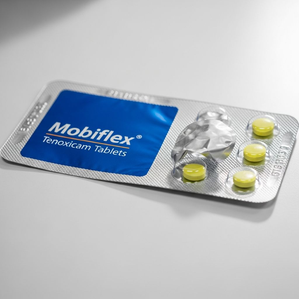 Comprehensive guide to tenoxicam (Mobiflex), an NSAID for relieving pain, inflammation in arthritis, sprains, and rheumatic conditions.