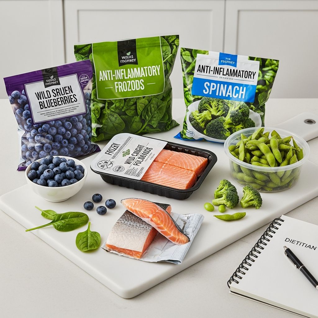 Dietitians reveal top frozen foods packed with anti-inflammatory nutrients for easy, convenient healthy eating year-round.