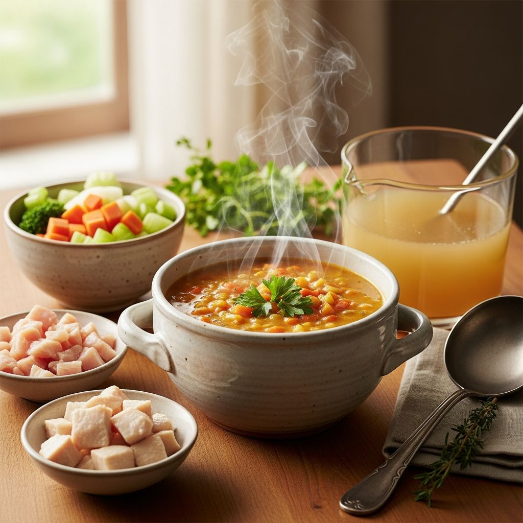 Discover easy 3-step recipes for comforting, high-protein soups that satisfy hunger and support your wellness goals effortlessly.