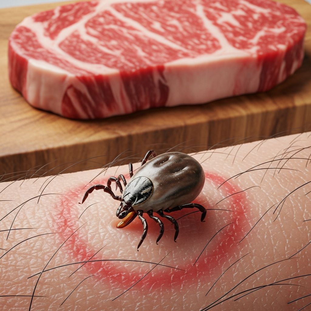 Discover how a simple tick bite can trigger a lifelong allergy to red meat, known as alpha-gal syndrome, and learn essential prevention strategies.