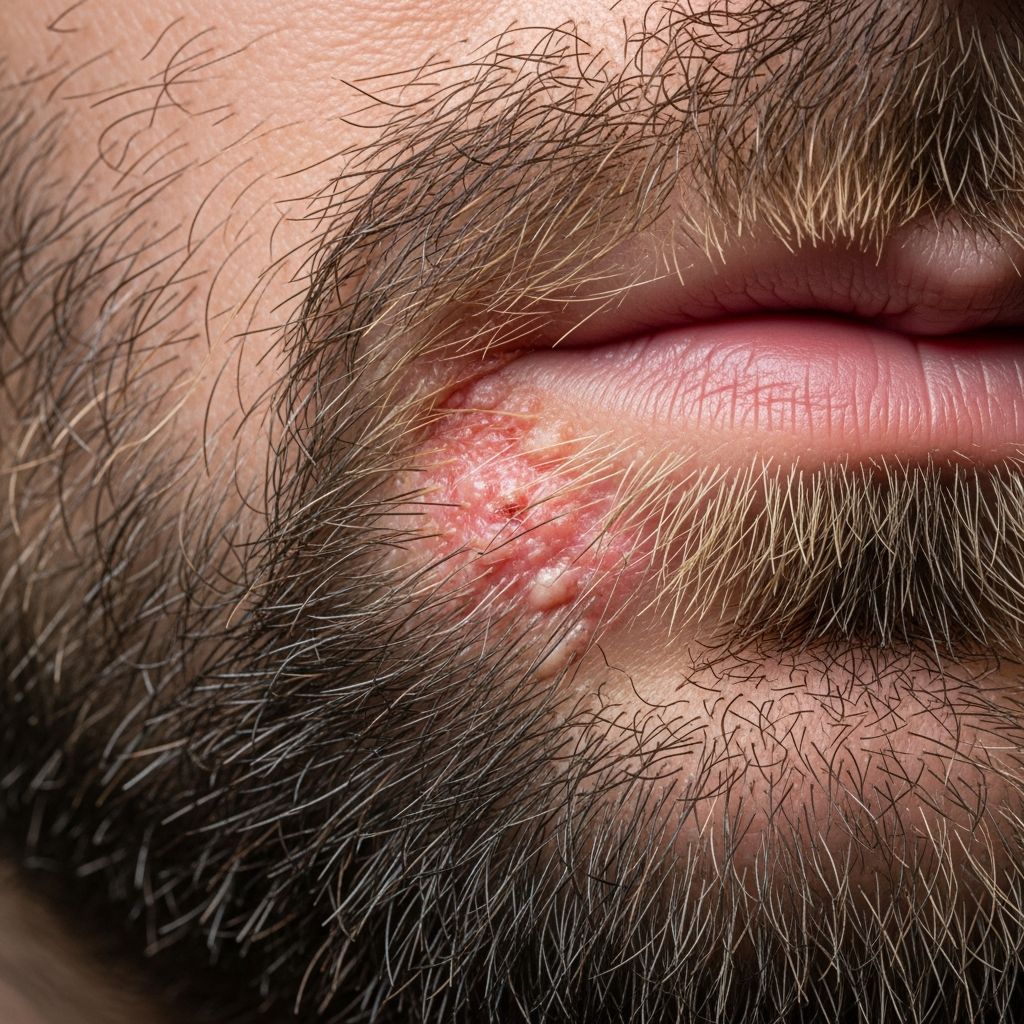 Comprehensive guide to tinea barbae: causes, symptoms, diagnosis, and effective treatments for beard ringworm.