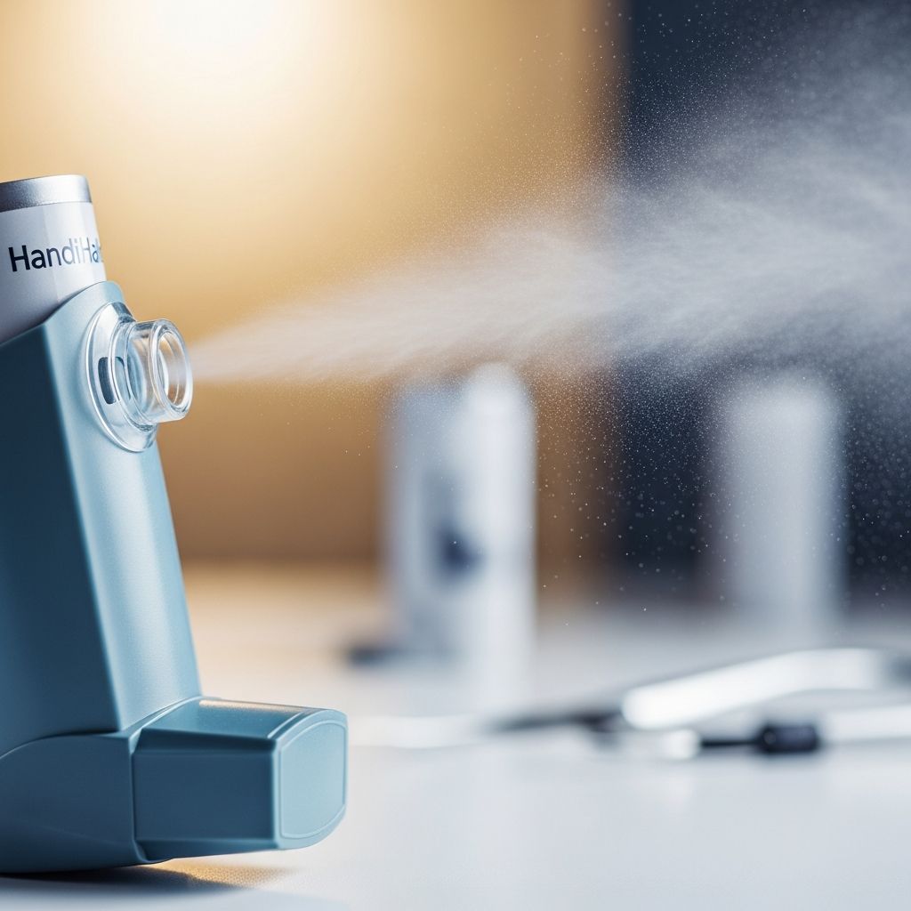 Tiotropium inhaler for COPD and severe asthma: relieves breathlessness, cough and wheeze by opening airways for 24 hours.