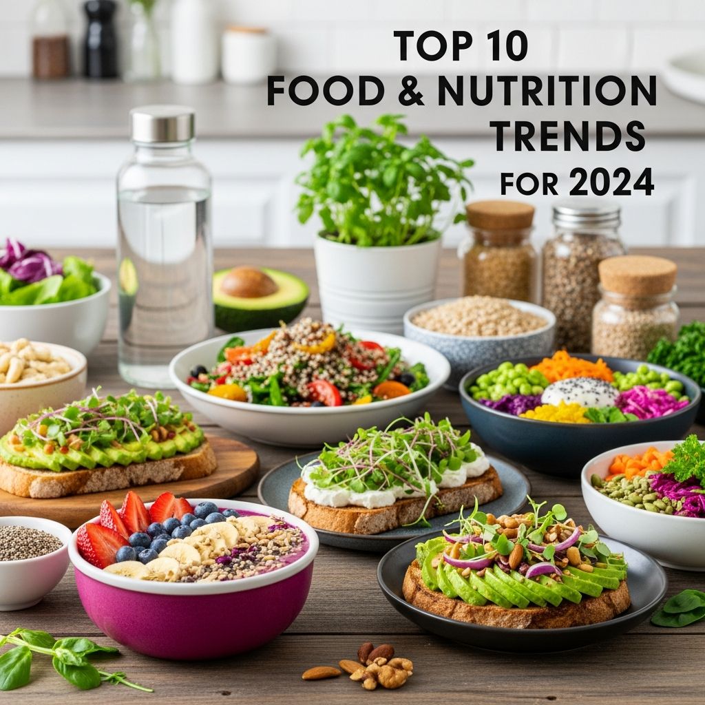 Discover the leading food and nutrition trends shaping 2024, from hydration innovations to gut health boosters and high-protein options.