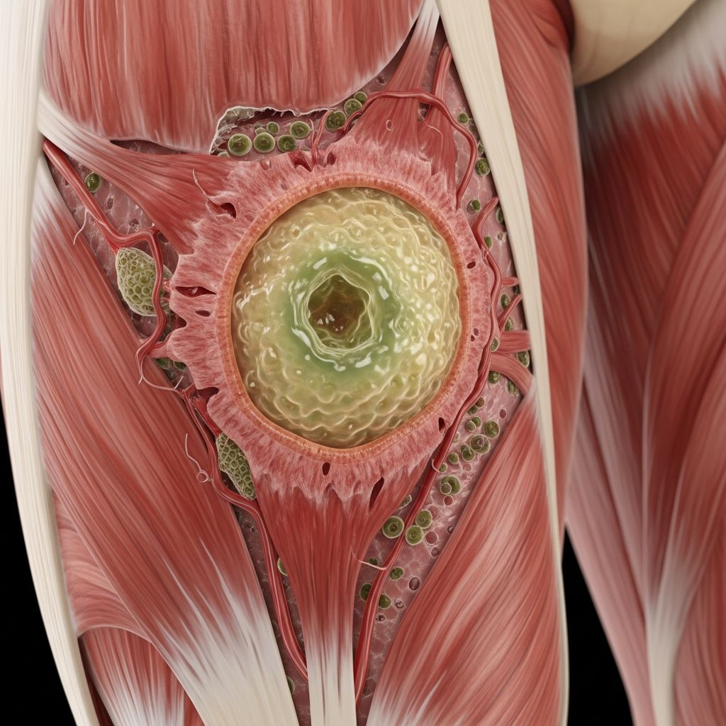 Understanding the stages, causes, diagnosis, and treatment of this bacterial muscle infection prevalent in tropical regions.