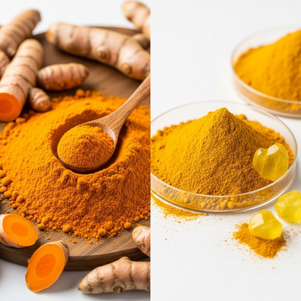 Understand the key differences between turmeric and curcumin, their health benefits, and which one might be right for your wellness needs.