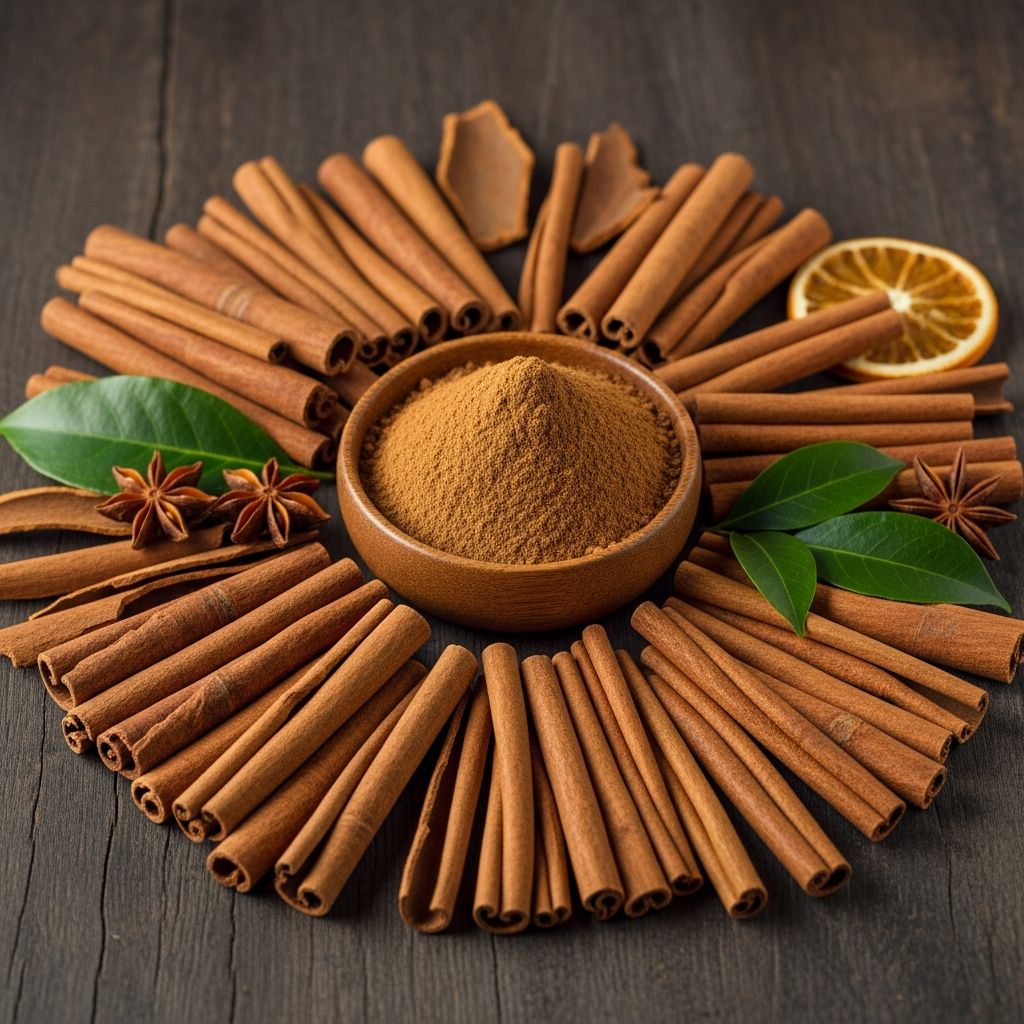 Discover the four main types of cinnamon—Ceylon, Cassia, Korintje, and Saigon—their flavors, uses, and health benefits for everyday cooking.