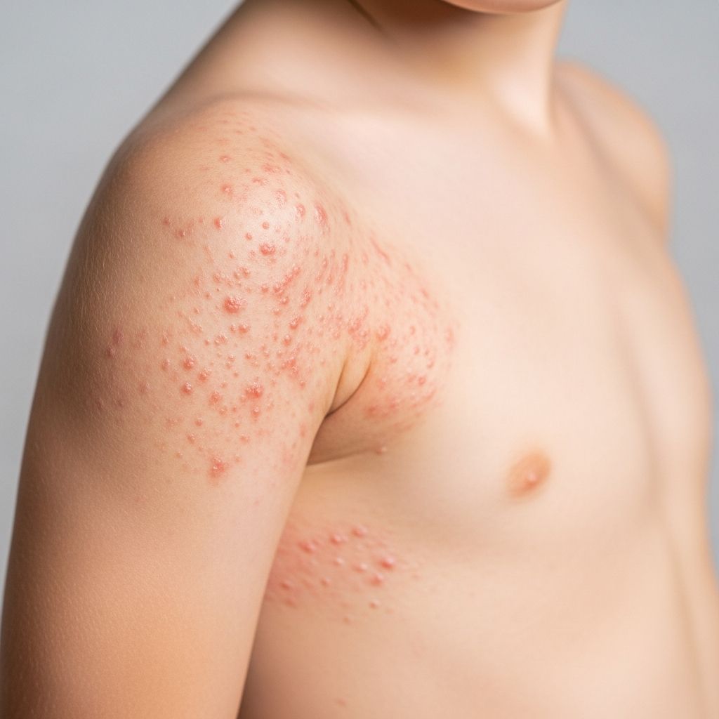 Benign self-limited rash in children starting unilaterally in axilla, resolving spontaneously within weeks.