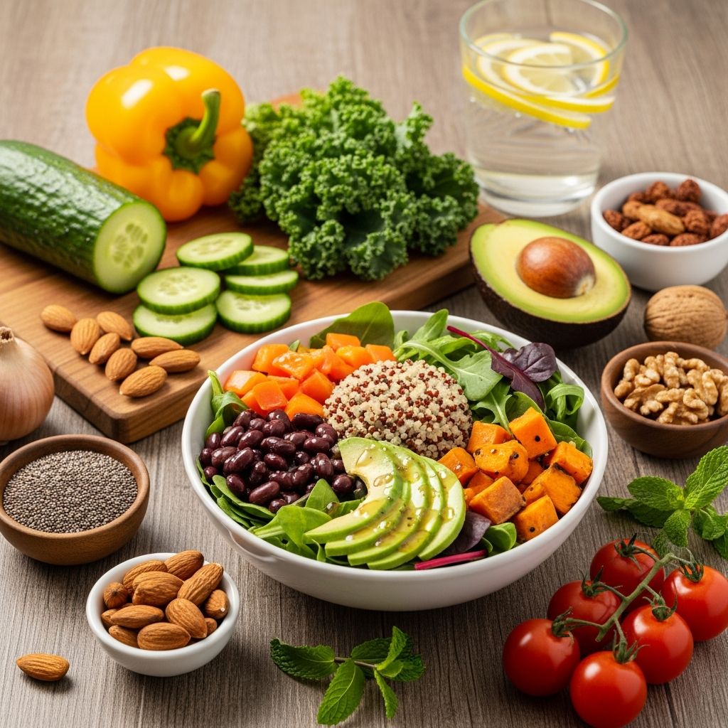 Achieve a flatter belly with this simple, effective 7-day vegan meal plan focused on real foods, minimal prep, and balanced nutrition for sustainable weight loss.