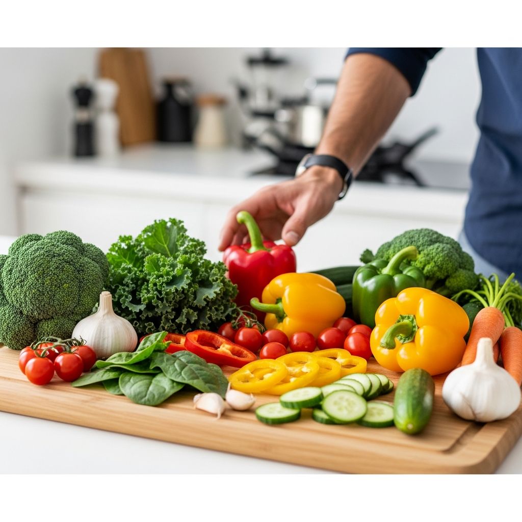 Discover how vegetables fuel men's health, reduce chronic disease risks, and provide essential nutrients for energy and vitality.