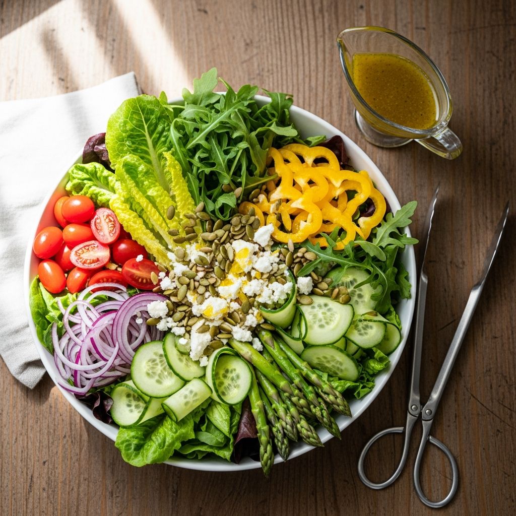 Discover delicious, nutritious vegetarian salad recipes perfect for healthy eating and meal prep.