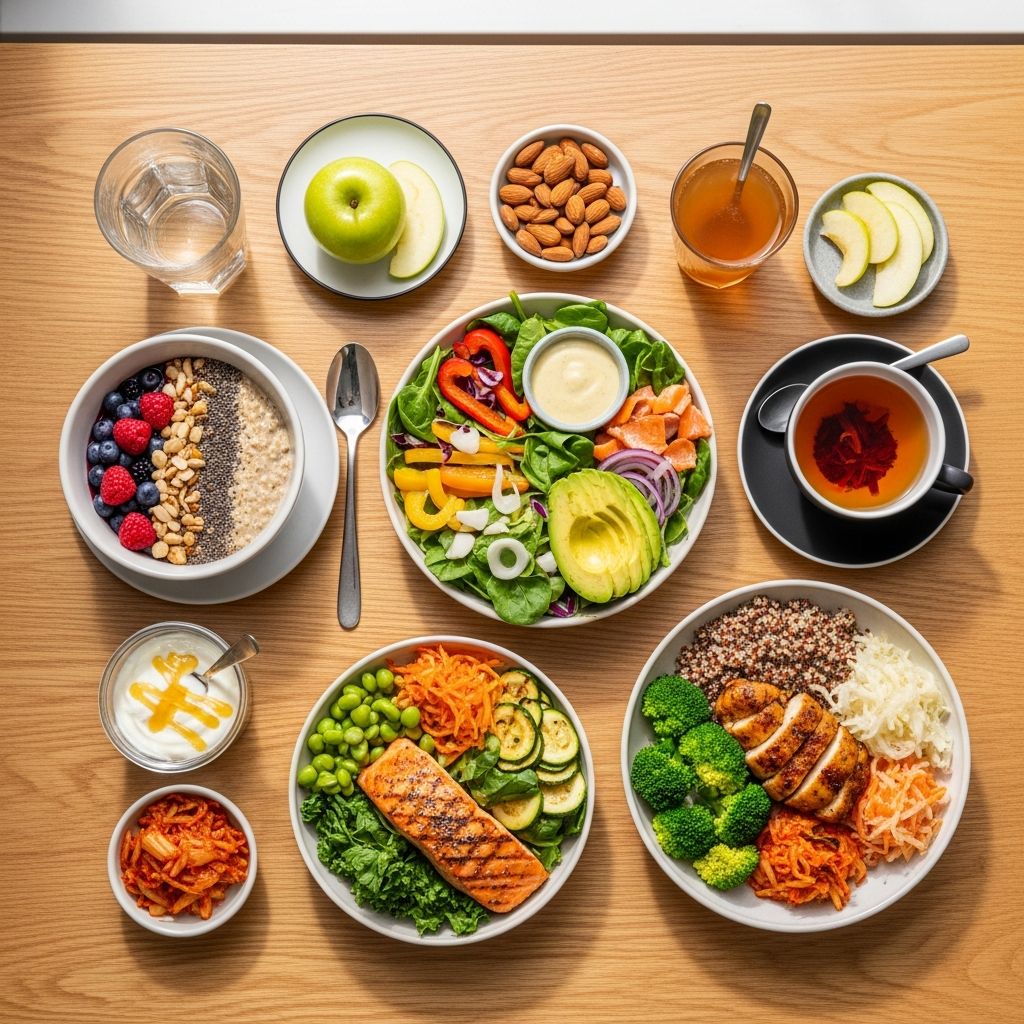 Discover the daily meals and snacks of a gut health expert designed to nurture a diverse, thriving microbiome for optimal digestion and wellness.