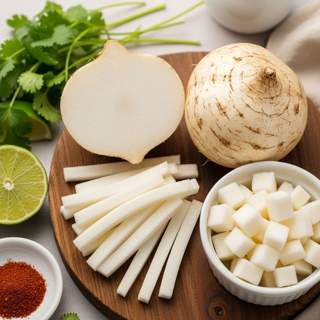 Discover the crunchy, low-calorie superfood jicama: packed with fiber, vitamins and prebiotics for gut health, weight loss and more.