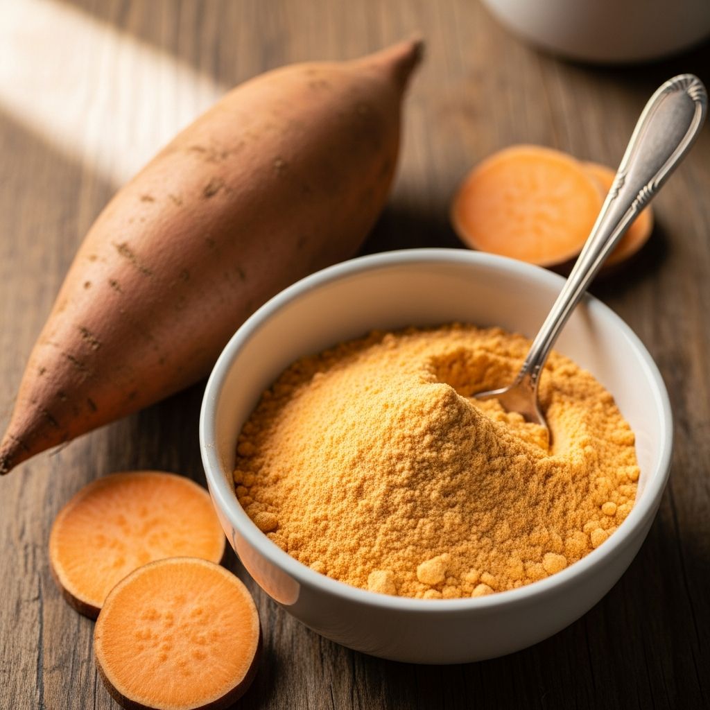 Discover the nutritional power of sweet potato flour, a gluten-free alternative packed with vitamins, fiber, and health benefits for baking and cooking.