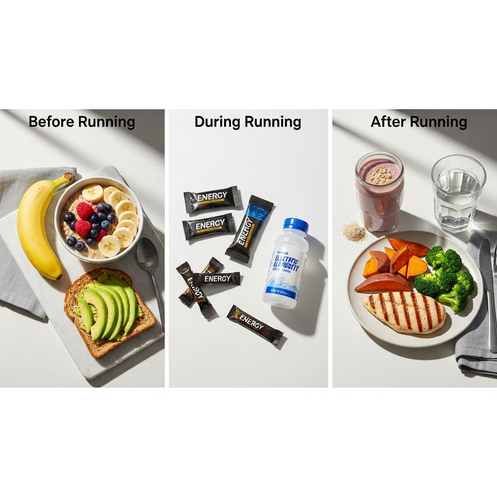 Optimize your running performance and recovery with expert nutrition tips for every stage of your run.