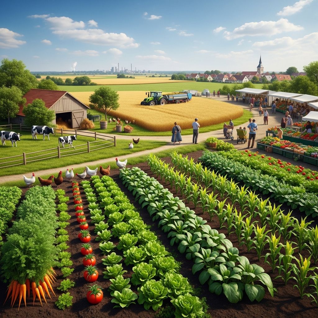 Uncover the complete journey of food from farm and sea to your table, exploring production, distribution, and sustainable practices.