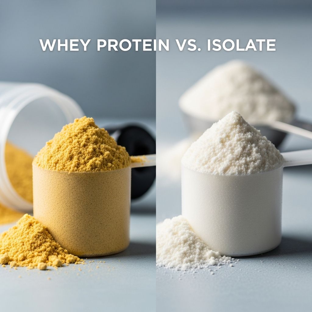 Discover the key differences between whey protein concentrate and isolate to choose the best supplement for your fitness and dietary goals.