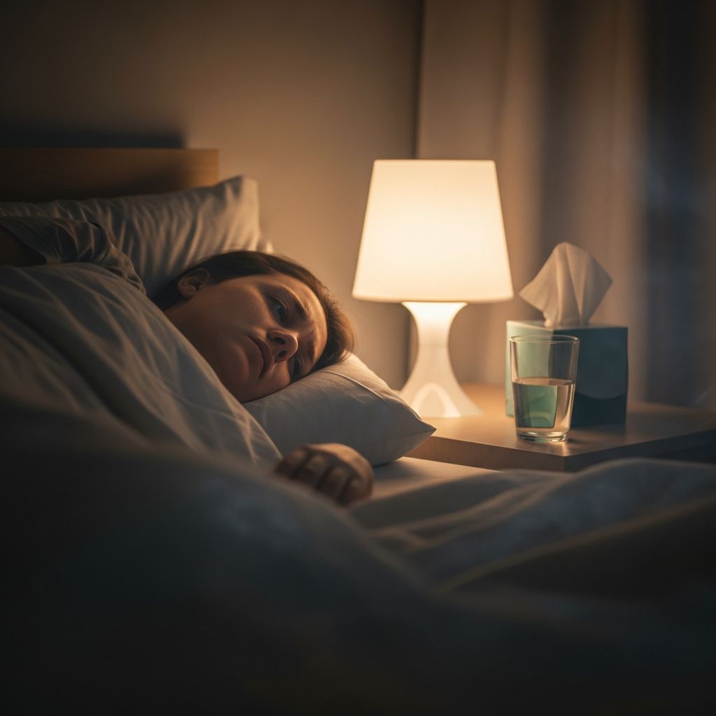 Discover why cold symptoms intensify at night and learn effective strategies to ease discomfort for better sleep.