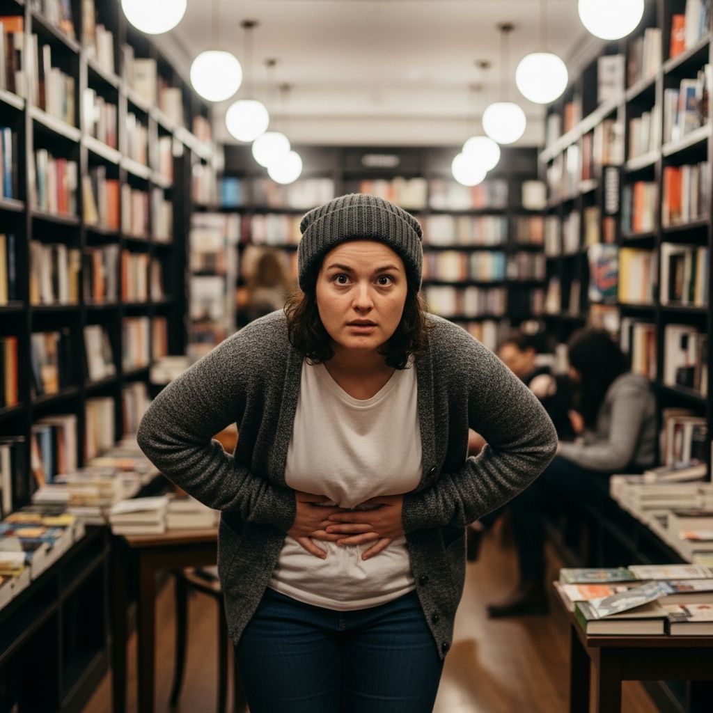 Unraveling the bizarre phenomenon of urgent bathroom needs triggered by bookstores and libraries.