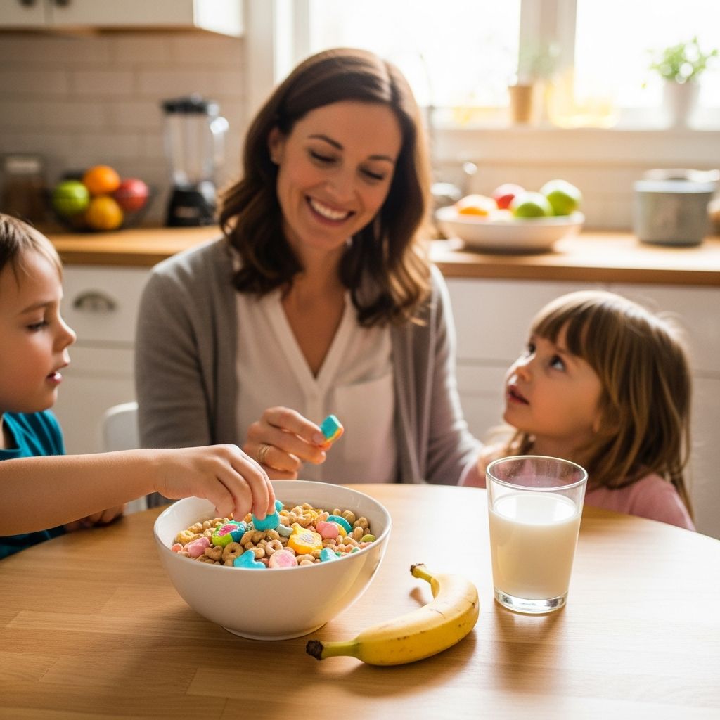 A registered dietitian shares why she allows Lucky Charms in her kids' diet, promoting balance, joy, and a healthy food relationship.