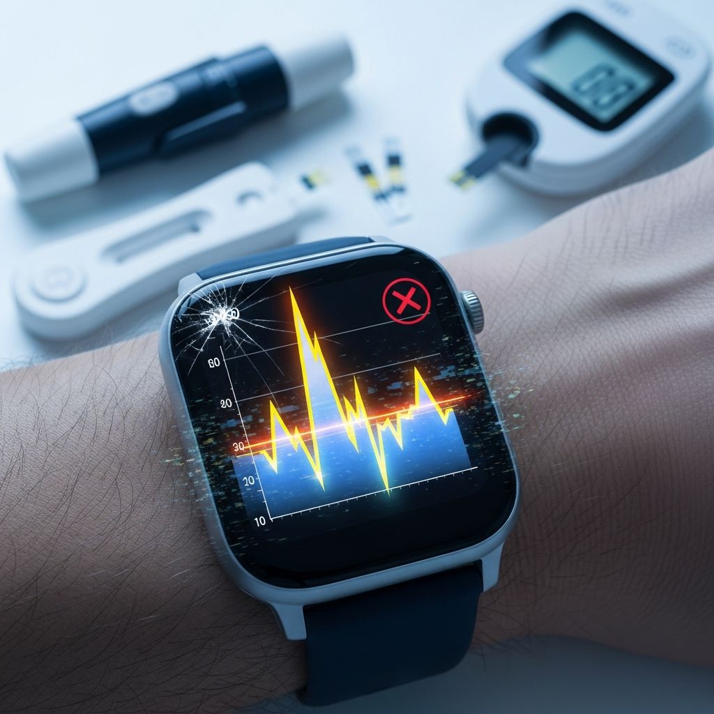 FDA warns against using smartwatches or smart rings for blood glucose monitoring due to inaccuracy risks and lack of approval.