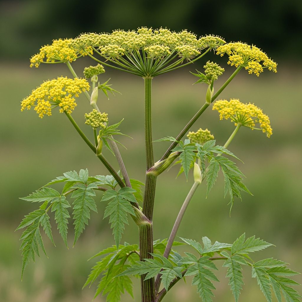 Wild parsnip causes phytophotodermatitis: painful burns from sap and sunlight exposure, leading to blisters and long-term pigmentation changes.