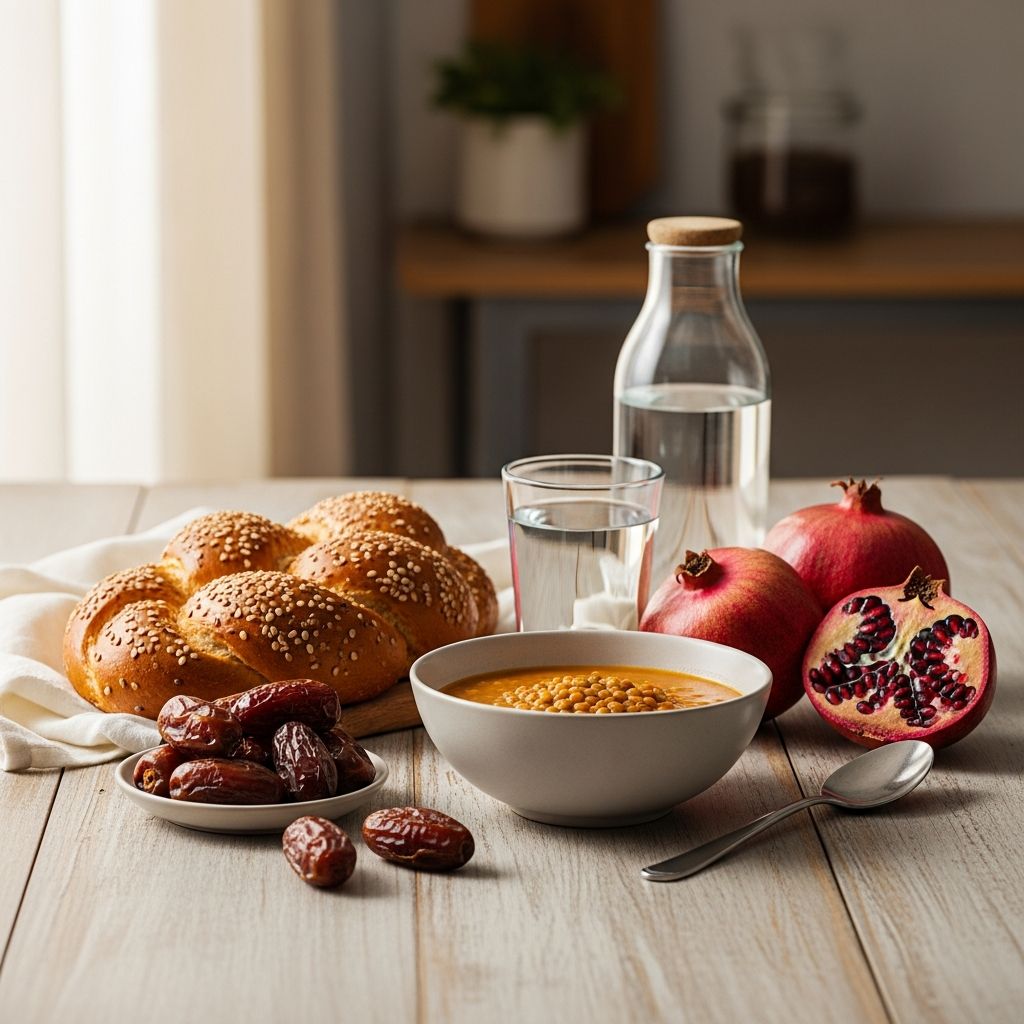 Nourishing body and soul: Pre-fast meals, hydration tips, and healthy ways to break the Yom Kippur fast for optimal well-being.