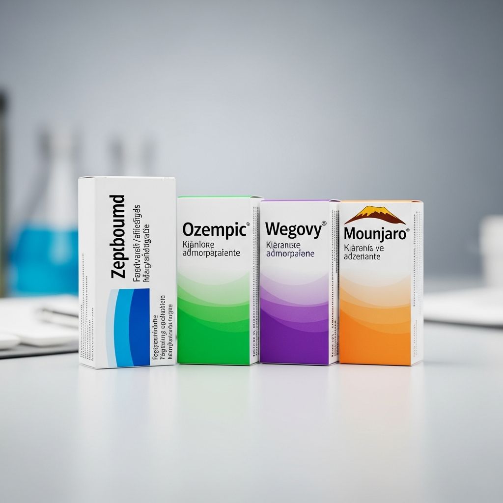 Comparing Zepbound, Ozempic, Wegovy, and Mounjaro: active ingredients, approvals, efficacy, side effects, and costs for diabetes and weight loss.