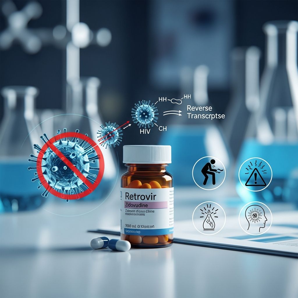Complete guide to zidovudine (AZT/Retrovir): How it works, dosing, side effects, and its role in HIV treatment.