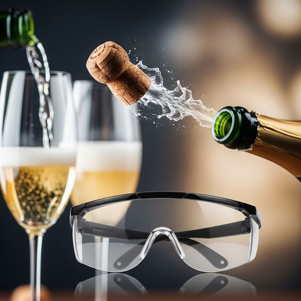Discover essential tips to prevent vision-threatening injuries from flying champagne corks during celebrations.