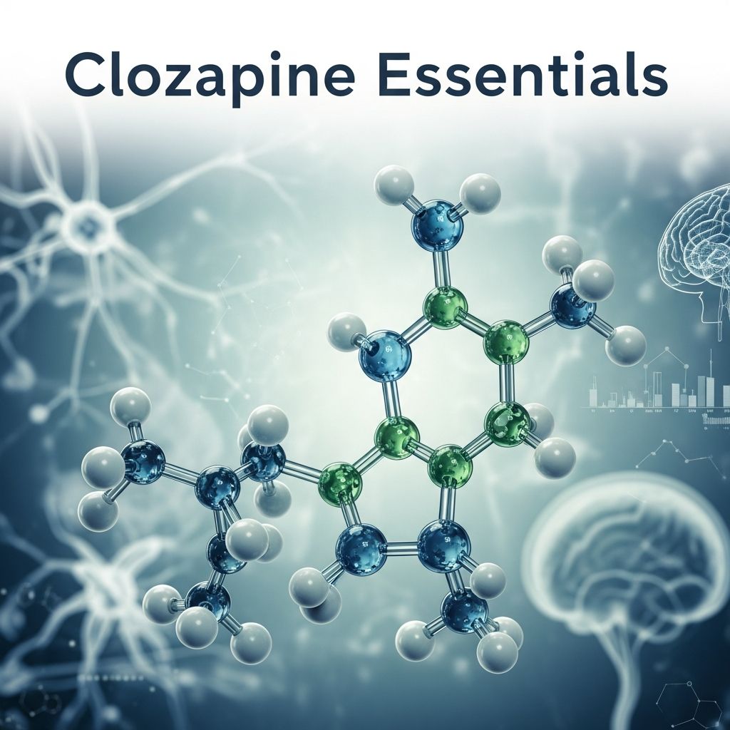 Clozapine Guide: Dosing, Safety, And Benefits Comprehensive guide to clozapine: uses, benefits, risks, and monitoring for treatment-resistant schizophrenia.