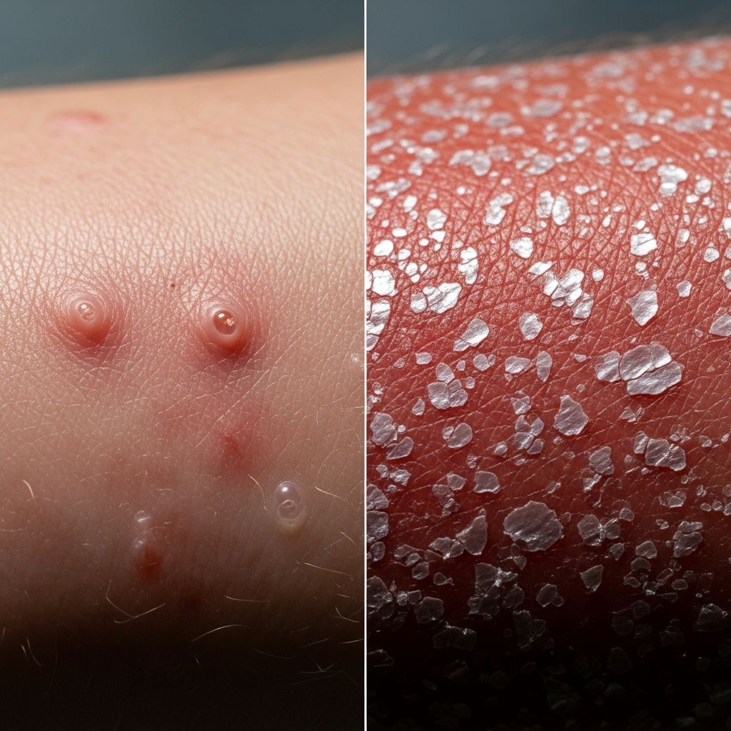 Learn the key clinical distinctions between two commonly confused skin conditions.