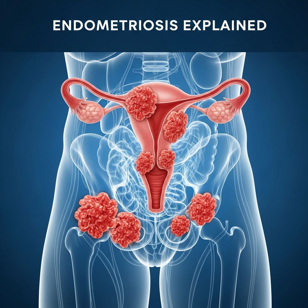 Comprehensive guide to understanding endometriosis: from symptoms and causes to diagnosis, treatments, and living with this chronic condition affecting millions worldwide.