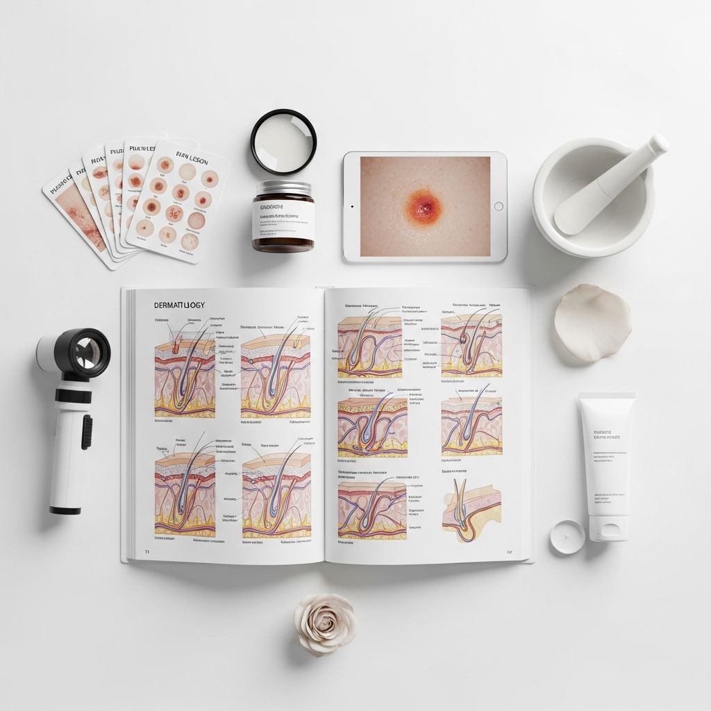 Master the key vocabulary dermatologists use to describe skin conditions, lesions, and treatments for better patient communication.