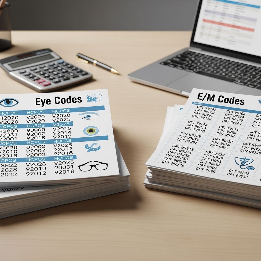 Master the choice between eye codes and E/M codes for accurate ophthalmology billing and optimal reimbursement in eye care practices.