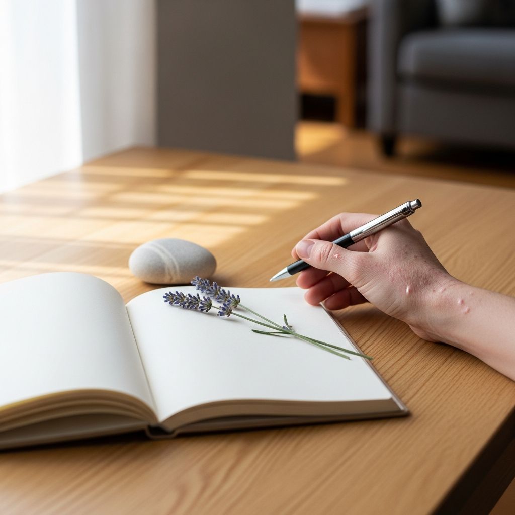 Discover how daily journaling can break the stress-eczema cycle, offering practical tips to calm your mind and soothe your skin effectively.