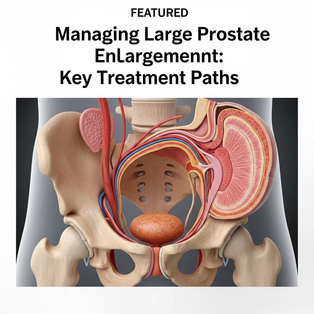 Discover effective strategies from medications to advanced surgeries for relieving symptoms of significantly enlarged prostates and improving daily life.