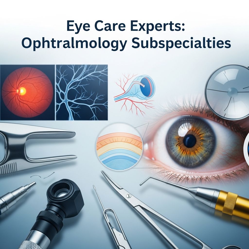 Discover the specialized branches of ophthalmology that protect and restore vision through advanced medical and surgical expertise.