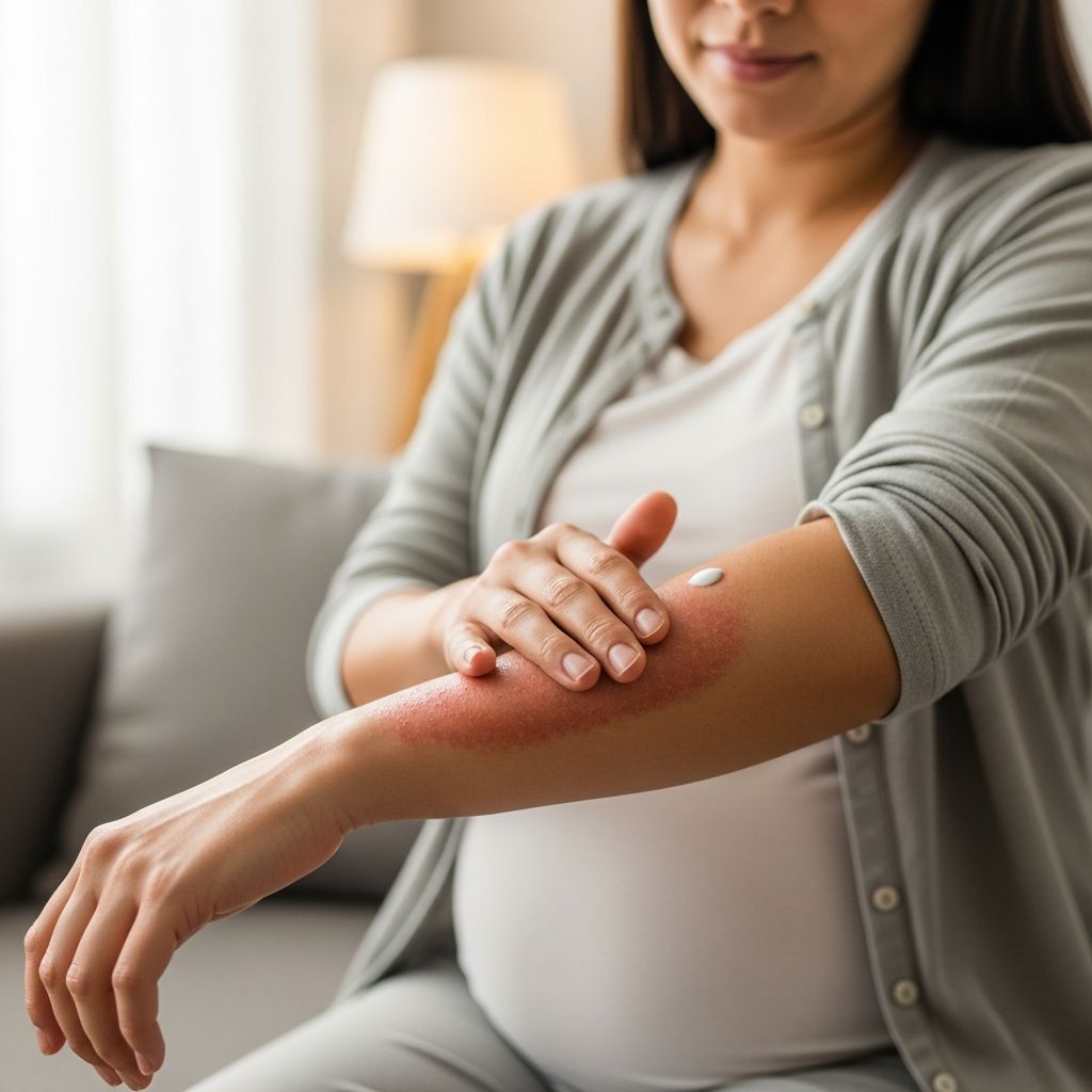 Safe strategies for managing psoriasis symptoms before, during, and after pregnancy to protect maternal and fetal health.