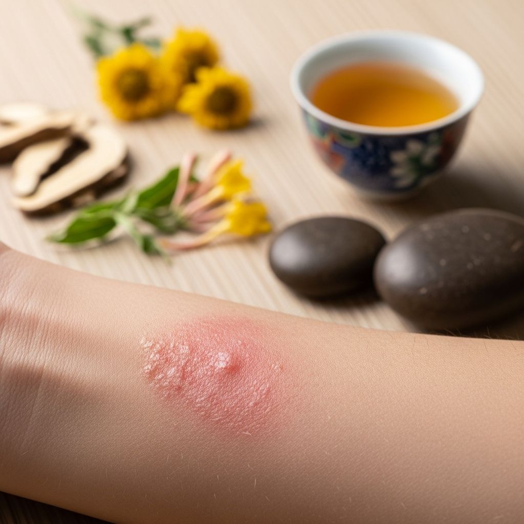TCM Approaches to Managing Eczema Symptoms Explore Traditional Chinese Medicine methods for addressing eczema through herbal remedies, acupuncture, and lifestyle adjustments.