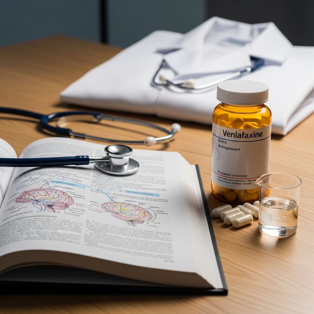 Explore venlafaxine, an effective SNRI for treating depression, anxiety disorders, and more. Learn about uses, dosing, side effects, and safety tips.