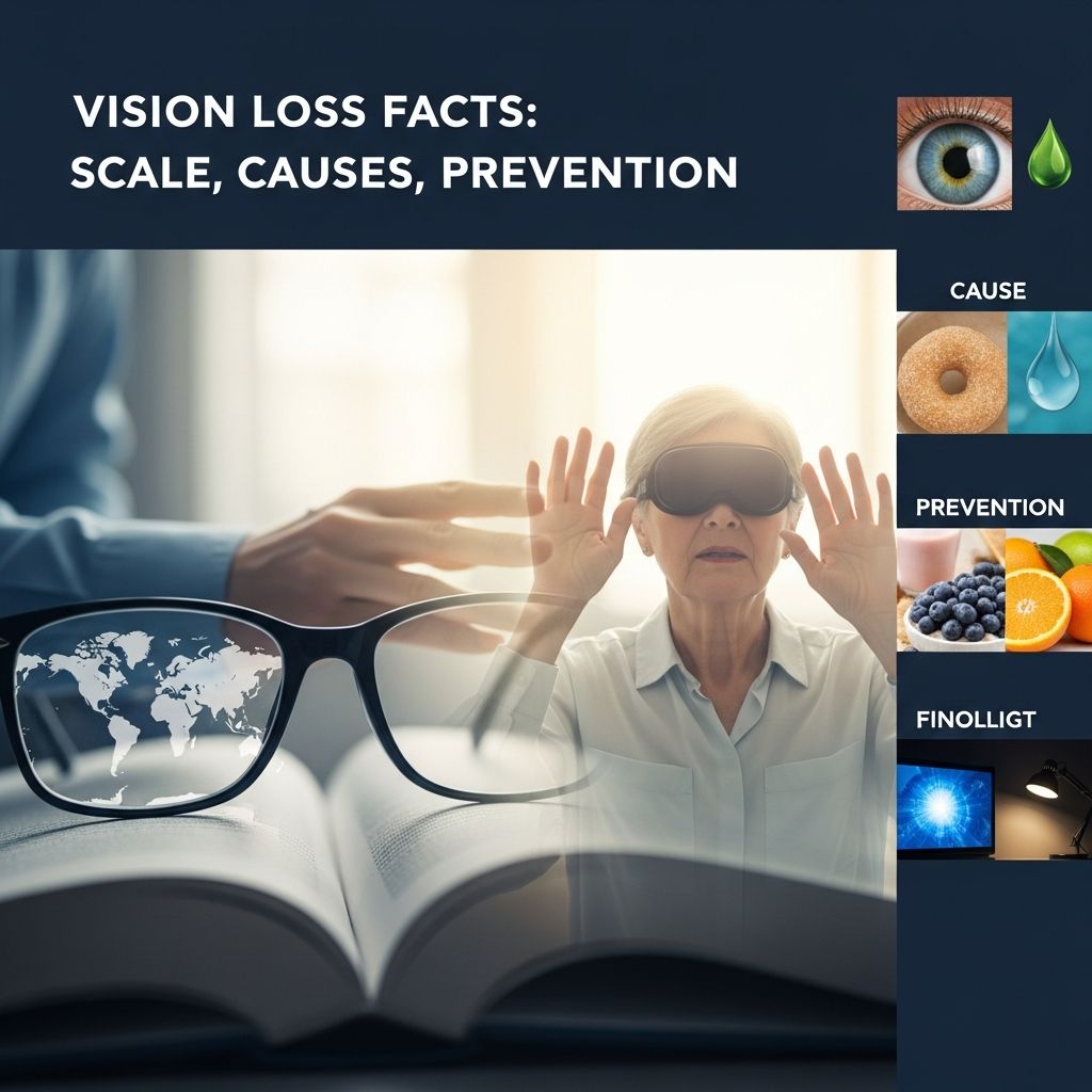 Vision Loss Facts: Scale, Causes, Prevention Uncover critical statistics on vision impairment affecting millions worldwide, its rising trends, and actionable steps for prevention and policy advocacy.