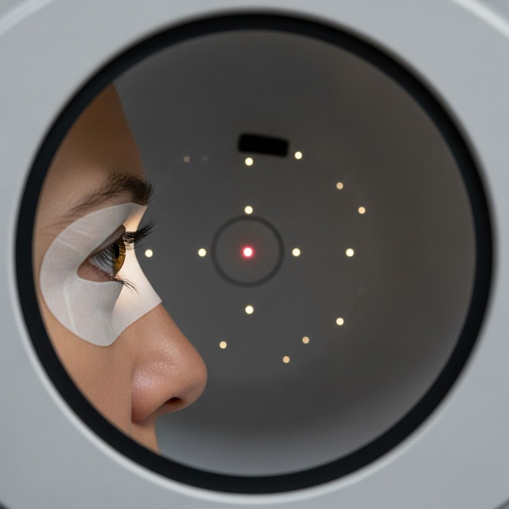 Master the techniques for accurate visual field assessment in eyelid ptosis cases